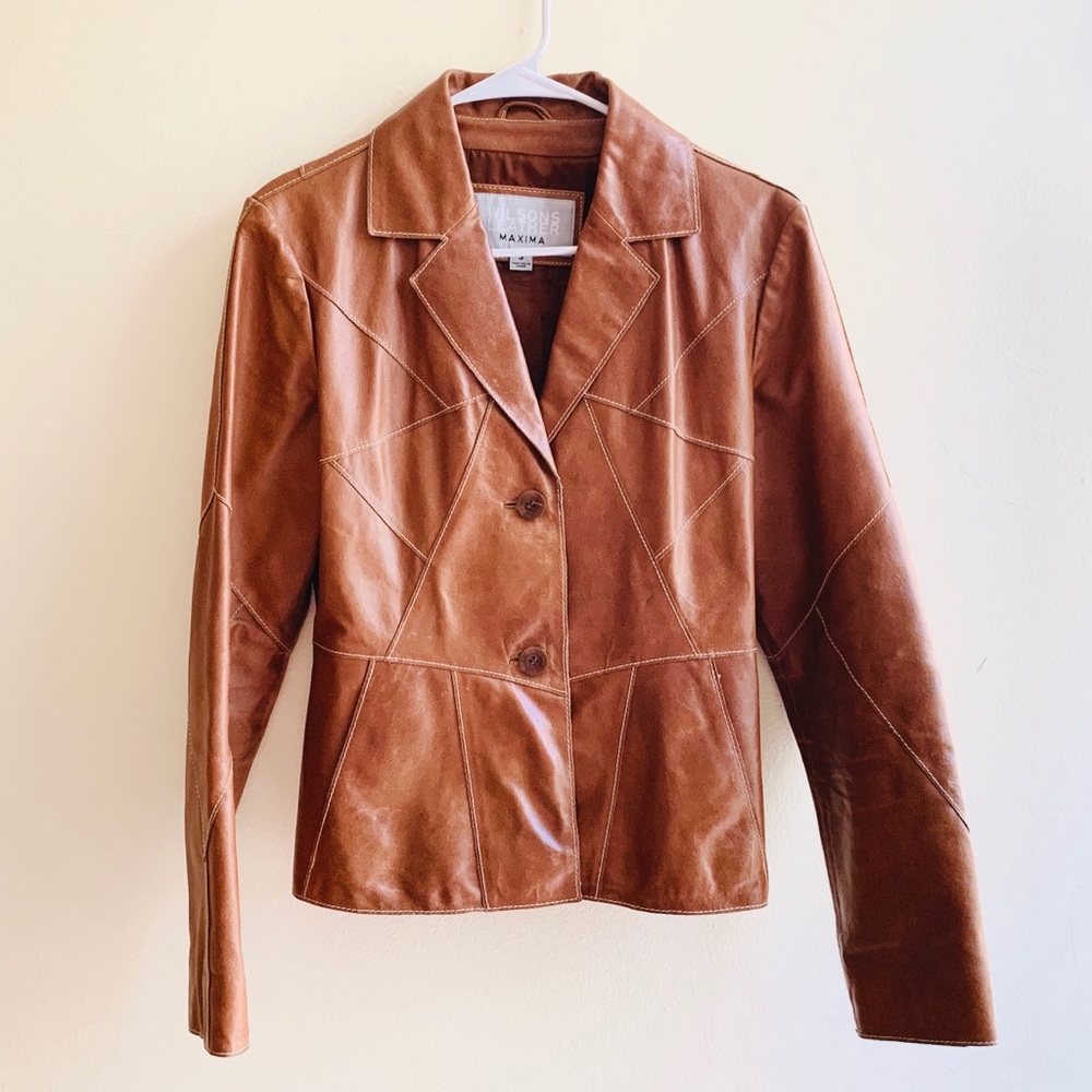 Wilson’s leather Women’s Vintage Fall Leather Jacket Stylish Design
